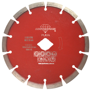Disco de diamante segmentado Cantera 1520 Austromex