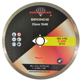 Disco de diamante rin continuo Uso General 1546 Austromex