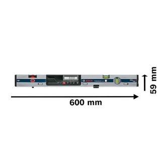 Medidor De Inclinación 0 – 360º (4 x 90º) 0º/90º: ± 0,05º GIM 60 L 1076.9 Bosch