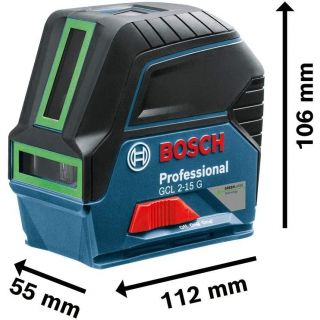 Nivel Láser De Líneas Cruzadas 15 m ± 0,3 mm/m GCL 2-15 G 1066.J Bosch