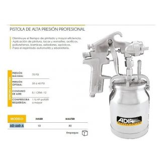 Pistola de alta presión profesional AD-660-A Adir