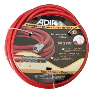 Manguera para compresora roja 10m AD-209 Adir