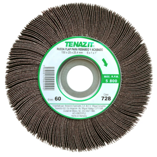 Rueda flap Tenazit Premium grano 60 6X1X1 728 Austromex
