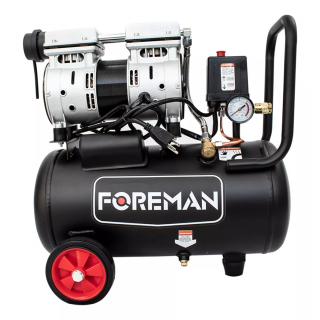Compresor de aire 24lts libre de aceite silencioso FOCS03 Foreman