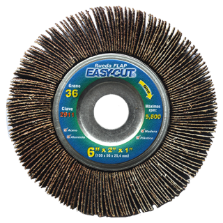 Rueda flap grano 36 Easy-cut plus 6X2X1 Austromex
