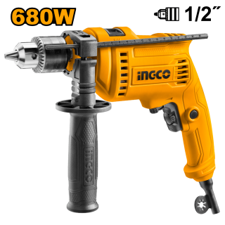 Taladro de Impacto 1/2" 680W UID6808 Ingco
