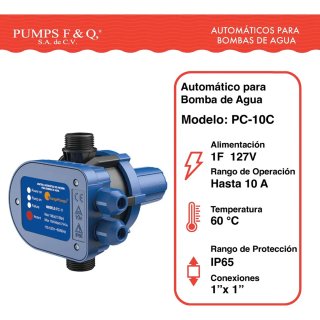 Automático Para Bomba Pc-10 Orange Pumps