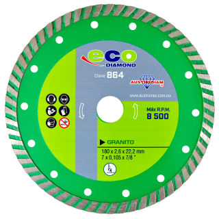 Disco de Diamante Turbo Granito 7” 864 Austromex