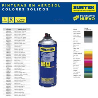 Pintura negro brillante AES401 Surtek