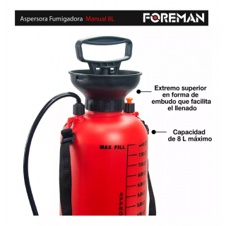 Aspersora fumigadora manual 8 Lts FOAFM8L Forema