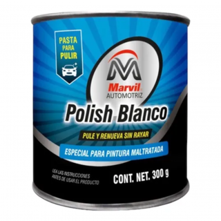 Cera pasta para pulir blanca 300 g 110213 Marvil