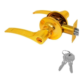 Cerradura para recámara Latón pulido 81514 ROBLE tubular Phillips