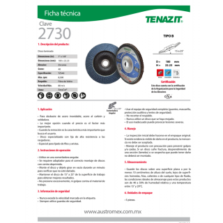 Disco laminado Easy-cut 7 Pulg 2730 Austromex