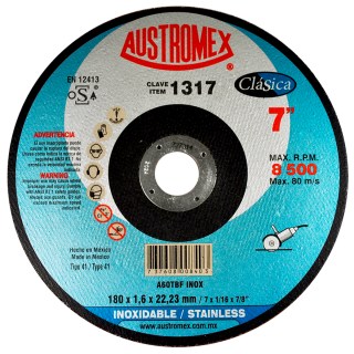 Disco para corte de metal 7 Pulg 1317 Austromex