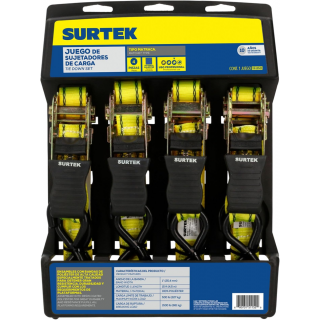 Juego de sujetadores tipo matraca 4Pz 151150 Surtek