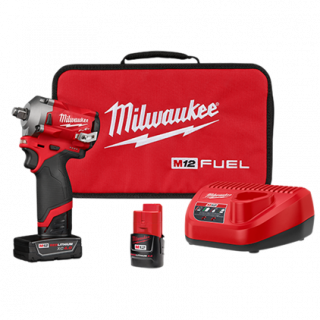 Llave de impacto M12 Fuel Stubby 1/2 Pulg 2555-22 Milwaukee