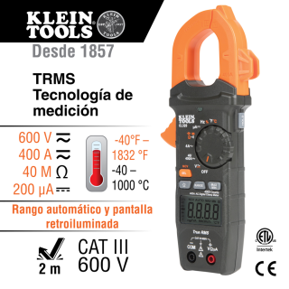 Juego de Prueba Eléctrica de HVAC CL320KIT Klein Tools
