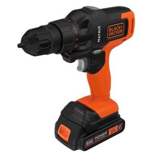 Taladro inalambrico 20V MAX* Matrix™ con 6 cabezales intercambiables MTX20K6A Black & Decker