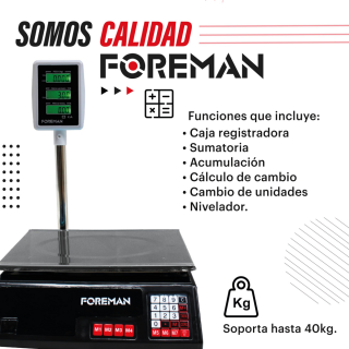 Bascula Digital 40kg FO-D1 Foreman
