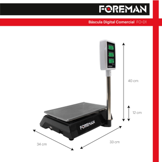 Bascula Digital 40kg FO-D1 Foreman