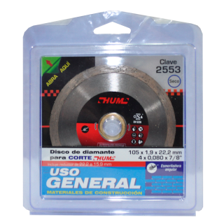 Disco de diamante rin continuo HUM 4 Pulg 2553 Austromex