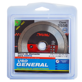 Disco de diamante rin continuo HUM 4-1/2 Pulg 2556 Austromex