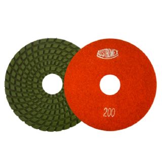 Pad de diamante Pulido en húmedo grano 200 Easy-cut 4 Pulg Austromex