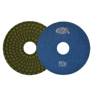 Pad de diamante Pulido en húmedo grano 1500 Easy-cut 4 Pulg Austromex