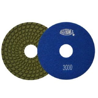Pad de diamante Pulido en húmedo grano 3000 Easy-cut 4 Pulg Austromex
