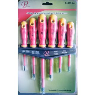 Juego Desarmadores Aislados 6 Pzs 04459-24 Pin Markt