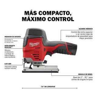 Sierra caladora inalámbrica 12V 2445-21 Milwaukee
