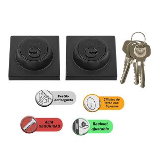 Cerrojo Llave-Lave Argos Negro 89526 Yale
