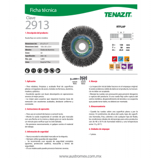 Rueda flap grano 50 Easy-cut plus 6X2X1 Austromex