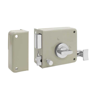 Cerradura de sobreponer izquierda llave/mariposa 715 MC IF 4657 Phillips