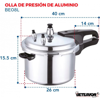 Olla de Presión 8 Lts BE08L6 Beteavon