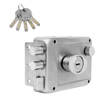 Cerradura de sobreponer tráfico pesado izq HS-4200-AS (2659) Phillips.