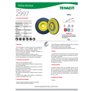 Disco laminado Superlam 7 Pulg 2997 Austromex