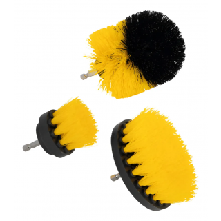Cepillo para Taladro Juego 3 Piezas para Limpieza Cerdas Multiusos 300158 Kingsman