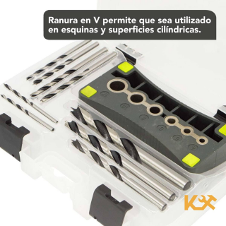 Guía para Taladro Plantilla en V 300225 Kingsman