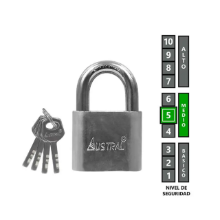 Candado de hierro GC H-350-TA (240112) Austral
