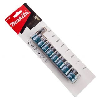 Dados impacto con adaptador de 3/8 A 1/4 hex Makita B54651