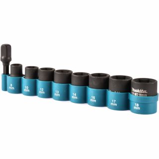 Dados impacto con adaptador de 3/8 A 1/4 hex Makita B54651