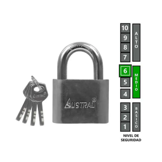 Candado de hierro GC H-360-TA (240124) Austral