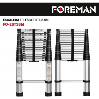 Escalera Telescópica 3.8M FO-ET Foreman.