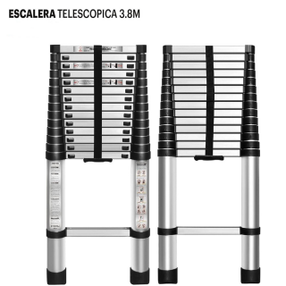 escalera telescópica 3.8m 10536 adir