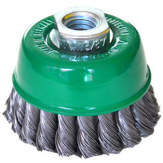 Cepillo tipo copa de Alambre trenzado mini 965 Austromex