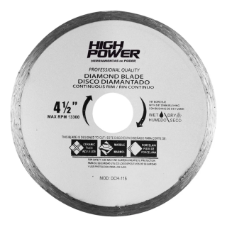 Disco de diamante 4.5 Pulg High DCH-115 Power