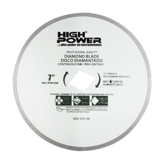 Disco de diamante 7.5 Pulg DHP-180 High Power