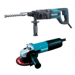 Combo Martillo Perforador Hr2475 - Miniesmeriladora 9557HN Makita